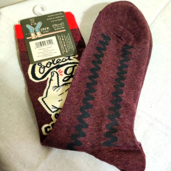 Blue Q Coolest Guy in the Conference Call Crew Socks, NWT - Picture 4 of 9